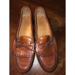 Allen Edmonds "Woodstock" Brown Kiltie Loafers 10
